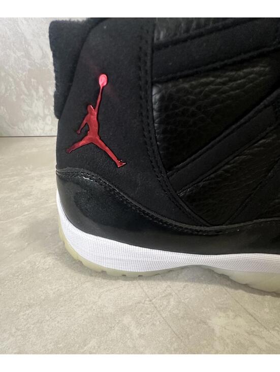 Nike Air Jordan 11 (XI) Retro 72-10 black/gym red/white high top sneakers Size 9 - Picture 6 of 10